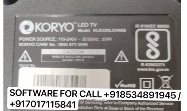 How to Fix Koryo tv (KLE32DLCHN9S) stuck on logo screen