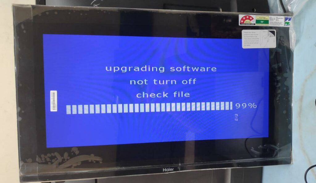 haier tv software installation 